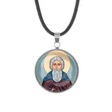 Кулон, нержавеющая сталь, со шнурком, Сергей Радонежский C1153062