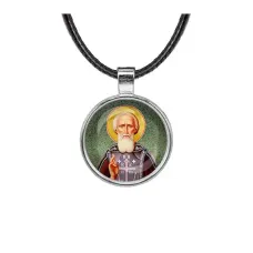 Кулон, цвет серебро, со шнурком, Сергей Радонежский C1154027