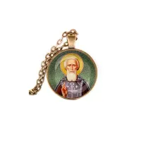 Кулон, цвет бронза, с цепочкой, Сергей Радонежский C1154028