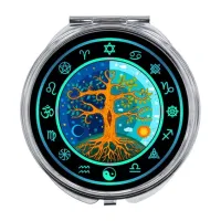 Складное зеркало Дерево Ночи и Дня ZER-0197