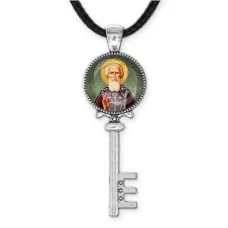 Кулон ключ, цвет серебро, со шнурком, Сергей Радонежский C1154043