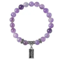 Браслет Счеты (богатство), Аметист BSP-12-21