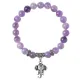 Браслет Слон (мудрость, сила, долголетие), Аметист BSP-12-26