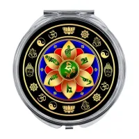 Складное зеркало Ом Мани Падме Хум ZER-0277