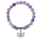 Браслет Лотос и Ом (гармония и развитие), Аметист BSP-12-30