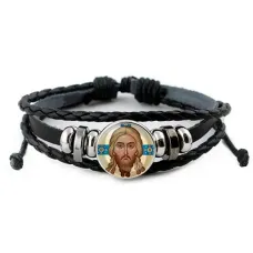 Кожаный браслет, Спас Нерукотворный C1155012