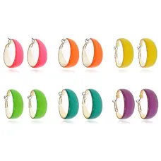 Серьги Летние, цвета в ассортименте, 35х10х10мм UD303