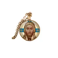 Кулон, цвет бронза, с цепочкой, Спас Нерукотворный C1155028
