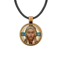 Кулон, цвет бронза, со шнурком, Спас Нерукотворный C1155029