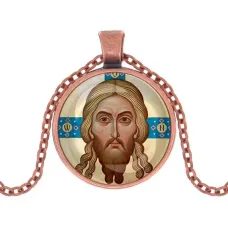 Кулон, цвет медь, с цепочкой, Спас Нерукотворный C1155030