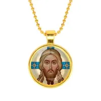 Кулон, цвет золото, с цепочкой, Спас Нерукотворный C1155032