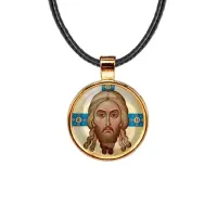 Кулон, цвет золото, со шнурком, Спас Нерукотворный C1155033