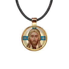 Кулон, цвет золото, со шнурком, Спас Нерукотворный C1155033