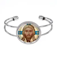 Браслет металлический, цвет серебро, Спас Нерукотворный C1155034
