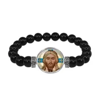 Браслет из чёрного агата, Спас Нерукотворный C1155056