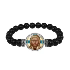 Браслет из чёрного агата, Спас Нерукотворный C1155056