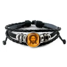 Кожаный браслет, Спас Нерукотворный C1156012