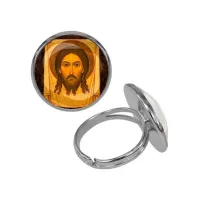 Кольцо металлическое, цвет серебро, Спас Нерукотворный C1156015