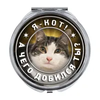 Складное зеркало Я кот. А чего добился ты? ZER-0362