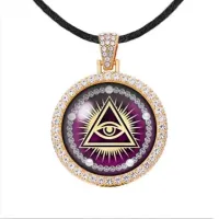 Амулет Всевидящее око, цвет светлое золото ALD006