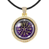 Амулет Планетарный пентакль, цвет золото ALD105