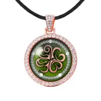 Амулет Клевер удачи, цвет розовое золото ALD203