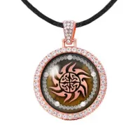 Амулет Солнцеворот, цвет розовое золото ALD205