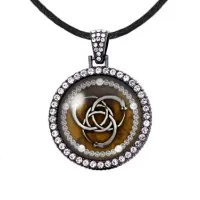 Амулет Уроборос, цвет черный ALD406