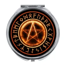 Складное зеркало Огненная пентаграмма ZER-A017
