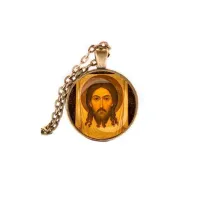 Кулон, цвет бронза, с цепочкой, Спас Нерукотворный C1156028