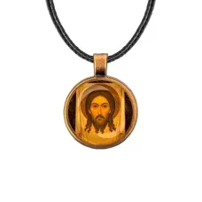 Кулон, цвет бронза, со шнурком, Спас Нерукотворный C1156029