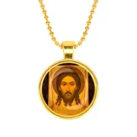 Кулон, цвет золото, с цепочкой, Спас Нерукотворный C1156032
