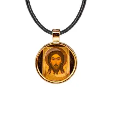Кулон, цвет золото, со шнурком, Спас Нерукотворный C1156033