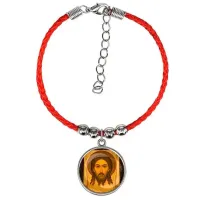 Браслет из красного шнура, Спас Нерукотворный C1156047