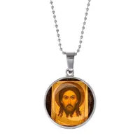 Кулон, цвет серебро, с цепочкой, Спас Нерукотворный C1156053