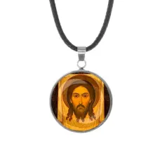 Кулон, нержавеющая сталь, со шнурком, Спас Нерукотворный C1156062