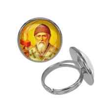 Кольцо металлическое, цвет серебро, Спиридон Тримифунтский C1157015