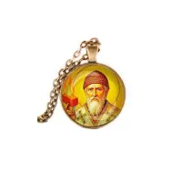 Кулон, цвет бронза, с цепочкой, Спиридон Тримифунтский C1157028