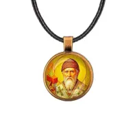 Кулон, цвет бронза, со шнурком, Спиридон Тримифунтский C1157029