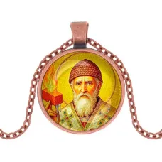 Кулон, цвет медь, с цепочкой, Спиридон Тримифунтский C1157030