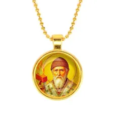 Кулон, цвет золото, с цепочкой, Спиридон Тримифунтский C1157032