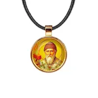Кулон, цвет золото, со шнурком, Спиридон Тримифунтский C1157033