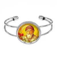 Браслет металлический, цвет серебро, Спиридон Тримифунтский C1157034
