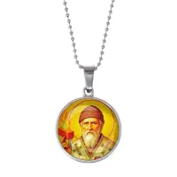 Кулон, цвет серебро, с цепочкой, Спиридон Тримифунтский C1157053