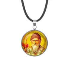 Кулон, нержавеющая сталь, со шнурком, Спиридон Тримифунтский C1157062