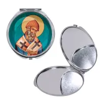 Круглое складное зеркало, цвет серебро, Спиридон Тримифунтский C1158016