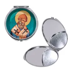 Круглое складное зеркало, цвет серебро, Спиридон Тримифунтский C1158016