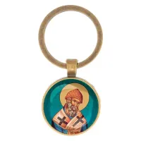 Круглый брелок, цвет бронза, Спиридон Тримифунтский C1158017