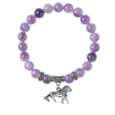 Браслет Лев (храбрость, власть, благосостояние), Аметист BSP-12-2073