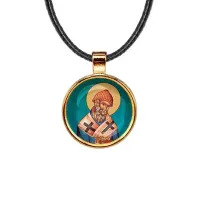 Кулон, цвет золото, со шнурком, Спиридон Тримифунтский C1158033